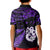 New Zealand Kid Polo Shirt Matariki NZ Manaia with Paua Shell - Purple LT9 - Polynesian Pride