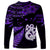 New Zealand Long Sleeve Shirt Matariki NZ Manaia with Paua Shell - Purple LT9 - Polynesian Pride