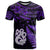 New Zealand T Shirt Matariki NZ Manaia with Paua Shell Purple LT9 Purple - Polynesian Pride