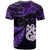 New Zealand T Shirt Matariki NZ Manaia with Paua Shell Purple LT9 - Polynesian Pride