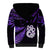 Custom New Zealand Sherpa Hoodie Matariki NZ Manaia with Paua Shell - Purple LT9 - Polynesian Pride