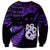 Custom New Zealand Sweatshirt Matariki NZ Manaia with Paua Shell - Purple LT9 - Polynesian Pride