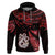 Matariki Hoodie NZ New Year Manaia with Paua Shell Red LT9 Red - Polynesian Pride