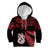 Matariki Kid Hoodie NZ New Year Manaia with Paua Shell - Red LT9 Hoodie Red - Polynesian Pride