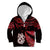 Matariki Kid Hoodie NZ New Year Manaia with Paua Shell - Red LT9 Zip Hoodie Red - Polynesian Pride