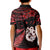 Matariki Kid Polo Shirt NZ New Year Manaia with Paua Shell - Red LT9 - Polynesian Pride