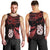 Matariki Men Tank Top NZ New Year Manaia with Paua Shell - Red LT9 - Polynesian Pride