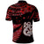 Matariki Polo Shirt NZ New Year Manaia with Paua Shell Red LT9 - Polynesian Pride