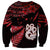 Matariki Sweatshirt NZ New Year Manaia with Paua Shell - Red LT9 - Polynesian Pride