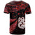 Matariki T Shirt NZ New Year Manaia with Paua Shell Red LT9 - Polynesian Pride