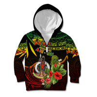 Vanuatu Islands Kid Hoodie Proud To Be A Ni-Van LT9 Zip Hoodie Reggae - Polynesian Pride