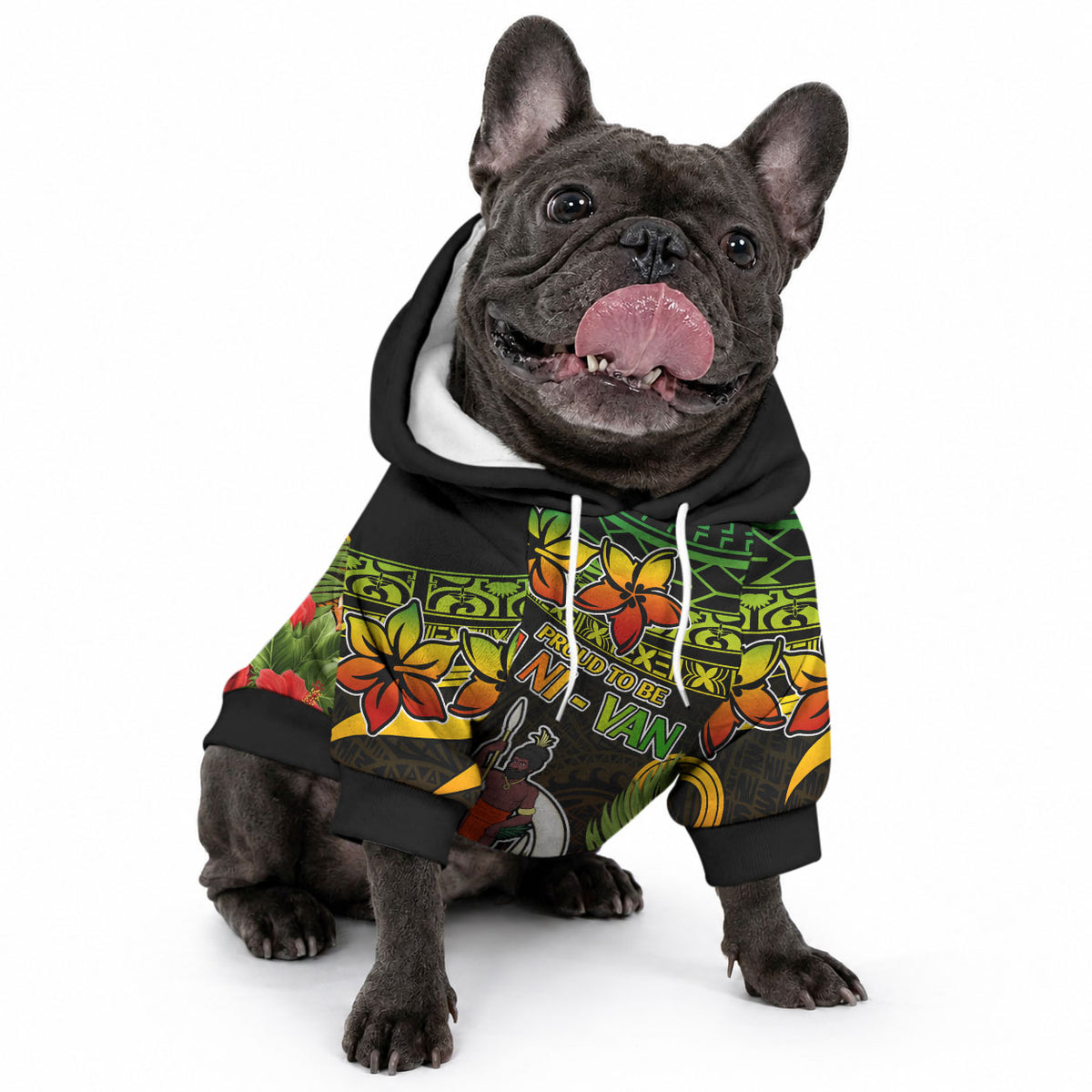 Vanuatu Islands Pet Hoodie Proud To Be A Ni-Van LT9 - Polynesian Pride