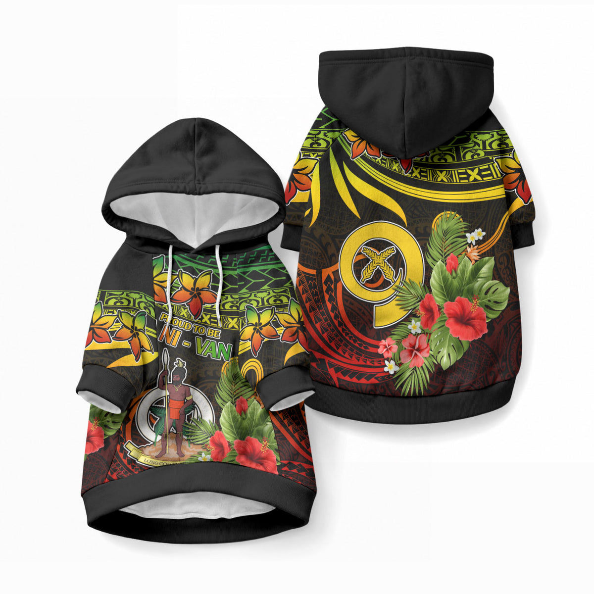 Vanuatu Islands Pet Hoodie Proud To Be A Ni-Van LT9 Pullover Reggae - Polynesian Pride