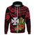 Custom Wallis and Futuna Hoodie Happy Territory Day LT9 Zip Hoodie Red - Polynesian Pride