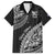 Fiji Rugby Family Matching Long Sleeve Bodycon Dress and Hawaiian Shirt Kaiviti Fijian Tribal World Cup Black LT9 Dad's Shirt - Short Sleeve Black - Polynesian Pride