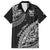 Fiji Rugby Family Matching Short Sleeve Bodycon Dress and Hawaiian Shirt Kaiviti Fijian Tribal World Cup Black LT9 Dad's Shirt - Short Sleeve Black - Polynesian Pride