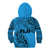 Fiji Rugby Kid Hoodie Kaiviti Fijian Tribal World Cup Blue No1 LT9 - Polynesian Pride