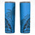 Blue Fiji Rugby Skinny Tumbler Kaiviti Fijian Tribal World Cup