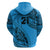 Custom Fiji Rugby Hoodie Kaiviti Fijian Tribal World Cup Blue No1 LT9 - Polynesian Pride