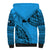 Custom Fiji Rugby Sherpa Hoodie Kaiviti Fijian Tribal World Cup Blue No1 LT9 - Polynesian Pride