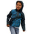 Custom Fiji Rugby Kid Hoodie Kaiviti Fijian Tribal World Cup Blue No2 LT9 - Polynesian Pride