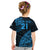 Custom Fiji Rugby Kid T Shirt Kaiviti Fijian Tribal World Cup Blue No2 LT9 - Polynesian Pride