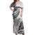 Fiji Rugby Off Shoulder Maxi Dress Kaiviti Fijian Tribal World Cup White LT9 Women White - Polynesian Pride