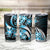 Plumeria Tribal Tattoo Tumbler Cup Blue Polynesian Pattern