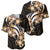 Plumeria Tribal Tattoo Baseball Jersey Gold Polynesian Pattern