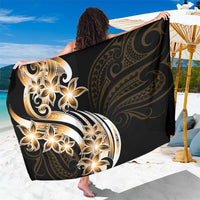 Plumeria Tribal Tattoo Sarong Gold Polynesian Pattern LT9 One Size 44 x 66 inches Gold - Polynesian Pride