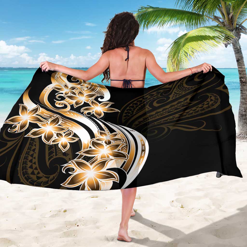 Plumeria Tribal Tattoo Sarong Gold Polynesian Pattern LT9 - Polynesian Pride