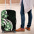 Plumeria Tribal Tattoo Luggage Cover Green Polynesian Pattern