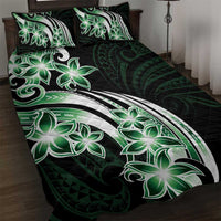 Plumeria Tribal Tattoo Quilt Bed Set Green Polynesian Pattern LT9 Green - Polynesian Pride