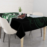 Plumeria Tribal Tattoo Tablecloth Green Polynesian Pattern LT9 - Polynesian Pride