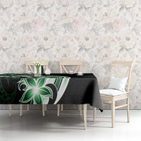Plumeria Tribal Tattoo Tablecloth Green Polynesian Pattern LT9 - Polynesian Pride