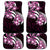 Plumeria Tribal Tattoo Car Mats Pink Polynesian Pattern