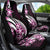 Plumeria Tribal Tattoo Car Seat Cover Pink Polynesian Pattern