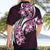 Plumeria Tribal Tattoo Hawaiian Shirt Pink Polynesian Pattern