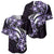 Plumeria Tribal Tattoo Baseball Jersey Purple Polynesian Pattern