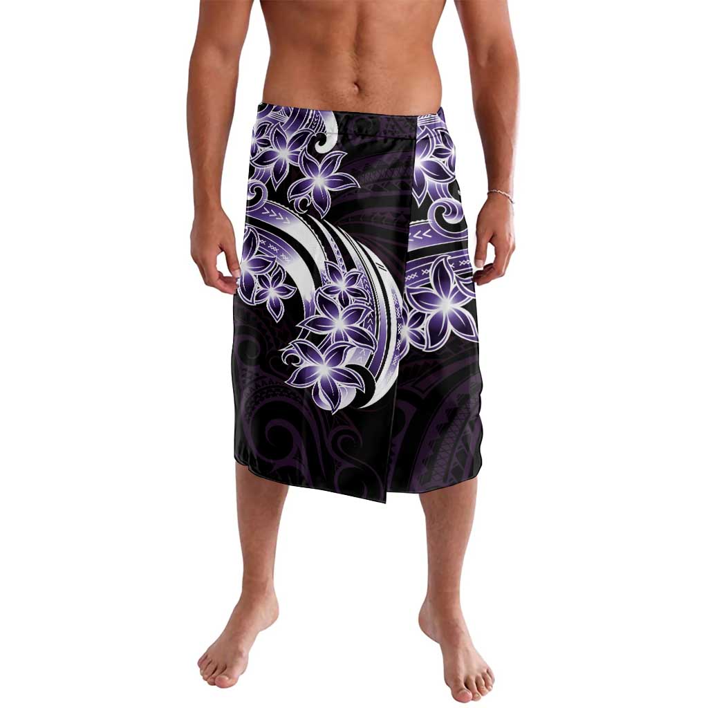 Plumeria Tribal Tattoo Lavalava Purple Polynesian Pattern