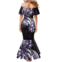 Plumeria Tribal Tattoo Mermaid Dress Purple Polynesian Pattern LT9 - Polynesian Pride
