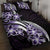 Plumeria Tribal Tattoo Quilt Bed Set Purple Polynesian Pattern