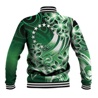 Cook Islands Tattoo Baseball Jacket Plumeria Polynesian Pattern LT9 - Polynesian Pride