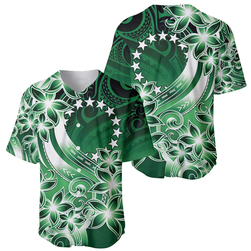 Cook Islands Tattoo Baseball Jersey Plumeria Polynesian Pattern LT9 - Polynesian Pride