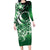 Cook Islands Tattoo Family Matching Long Sleeve Bodycon Dress and Hawaiian Shirt Plumeria Polynesian Pattern