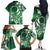 Cook Islands Tattoo Family Matching Off The Shoulder Long Sleeve Dress and Hawaiian Shirt Plumeria Polynesian Pattern