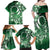 Cook Islands Tattoo Family Matching Off Shoulder Maxi Dress and Hawaiian Shirt Plumeria Polynesian Pattern