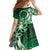 Cook Islands Tattoo Family Matching Short Sleeve Bodycon Dress and Hawaiian Shirt Plumeria Polynesian Pattern