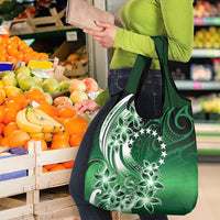Cook Islands Tattoo Grocery Bag Plumeria Polynesian Pattern LT9 - Polynesian Pride