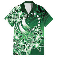 Cook Islands Tattoo Hawaiian Shirt Plumeria Polynesian Pattern LT9 Green - Polynesian Pride